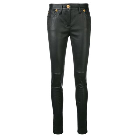 versace velvet pants|versace leather pants men's.